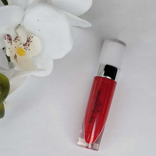 Crimson Flame red lip gloss for women